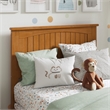 Nantucket Twin Wood Foundation Bed with Matching Footboard in Light Toffee