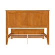 Nantucket Full Wood Foundation Bed with Matching Footboard in Light Toffee