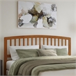 Richmond King Solid Wood Foundation Bed in Light Toffee
