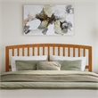 Richmond King Solid Wood Foundation Bed in Light Toffee