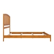 Richmond King Solid Wood Foundation Bed in Light Toffee