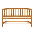 Richmond King Solid Wood Foundation Bed in Light Toffee