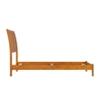 Portland Twin Solid Wood Foundation Bed in Light Toffee