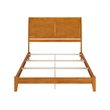 Portland Queen Solid Wood Foundation Bed in Light Toffee