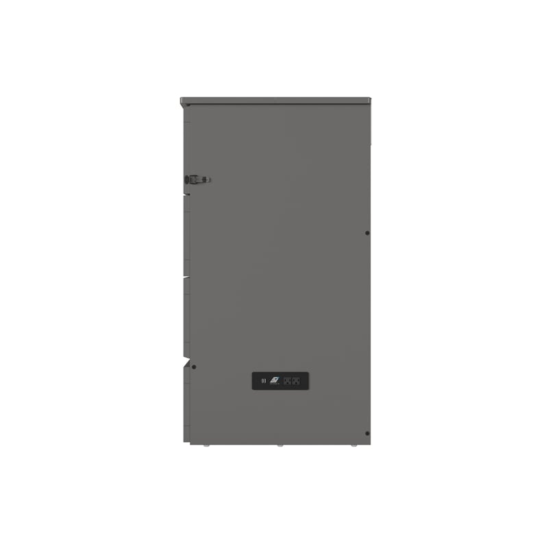 Alpine Queen Wood Murphy Bed Chest with Mattress & Built-in Charger in Gray