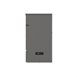 Alpine Queen Wood Murphy Bed Chest with Mattress & Built-in Charger in Gray