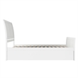 Portland Queen Storage Wood Platform Bed with Matching Footboard in White