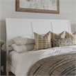 Portland King Wood Low Profile Platform Bed with Matching Footboard in White