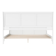 Portland King Wood Low Profile Platform Bed with Matching Footboard in White