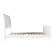 Portland King Wood Low Profile Platform Bed with Matching Footboard in White