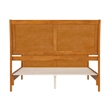Valencia Queen Low Wood Platform Bed with Matching Footboard in Light Toffee