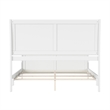 AFI Portland Queen Wood Foundation Bed Frame with Matching Footboard White