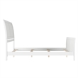 AFI Portland Queen Wood Foundation Bed Frame with Matching Footboard White
