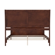 AFI Portland Queen Wood Foundation Bed Frame with Matching Footboard Walnut