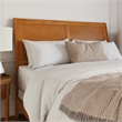 Portland Queen Wood Foundation Bed Frame with Matching Footboard Light Toffee