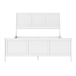 AFI Portland King Wood Foundation Bed Frame with Matching Footboard White
