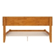 Orlando Queen Solid Wood Low Profile Platform Bed in Light Toffee