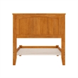 Nantucket Twin Solid Wood Low Profile Platform Bed in Light Toffee