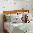 Orlando Twin XL Solid Wood Low Profile Platform Bed in Light Toffee