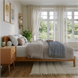 Orlando Full Solid Wood Low Profile Platform Bed in Light Toffee