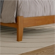 Nantucket Full Solid Wood Low Profile Platform Bed in Light Toffee