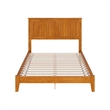 Nantucket Full Solid Wood Low Profile Platform Bed in Light Toffee