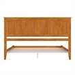 Nantucket King Solid Wood Low Profile Platform Bed in Light Toffee