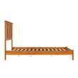 Madison Full Solid Wood Low Profile Platform Bed in Light Toffee