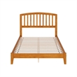 Richmond Full Solid Wood Low Profile Platform Bed in Light Toffee