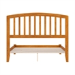 Richmond Full Solid Wood Low Profile Platform Bed in Light Toffee