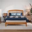 Richmond Full Solid Wood Low Profile Platform Bed in Light Toffee