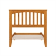 Mission Twin Solid Wood Low Profile Platform Bed in Light Toffee