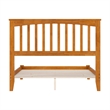 Mission Full Solid Wood Low Profile Platform Bed in Light Toffee