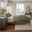 Mission Queen Solid Wood Low Profile Platform Bed in Light Toffee