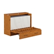 Tucson Full Wood Murphy Bed Chest with Mattress Drawer & Charger in Toffee