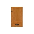 Tucson Full Wood Murphy Bed Chest with Mattress Drawer & Charger in Toffee