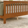 Brooklyn Queen Wood Foundation Bed with Matching Footboard in Light Toffee