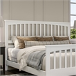 Brooklyn King Wood Foundation Bed with Matching Footboard in White