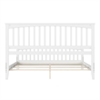 Brooklyn King Wood Foundation Bed with Matching Footboard in White