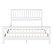 Brooklyn King Wood Foundation Bed with Matching Footboard in White
