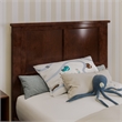 Madison Twin Solid Wood Low Profile Platform Bed in Walnut Brown
