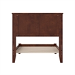Madison Twin Solid Wood Low Profile Platform Bed in Walnut Brown