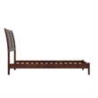 Portland Twin Solid Wood Low Profile Platform Bed in Walnut Brown