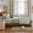 Nantucket Twin Low Profile Platform Bed with Matching Footboard in Light Toffee