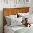 Nantucket Twin Low Profile Platform Bed with Matching Footboard in Light Toffee