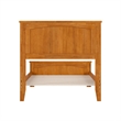 Nantucket Twin Low Profile Platform Bed with Matching Footboard in Light Toffee