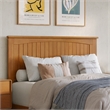 Nantucket Full Low Profile Platform Bed with Matching Footboard in Light Toffee