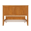 Nantucket Full Low Profile Platform Bed with Matching Footboard in Light Toffee