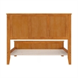 Madison Full Low Profile Platform Bed with Matching Footboard in Light Toffee
