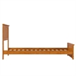 Nantucket Twin XL Low Profile Platform Bed w/Matching Footboard in Light Toffee